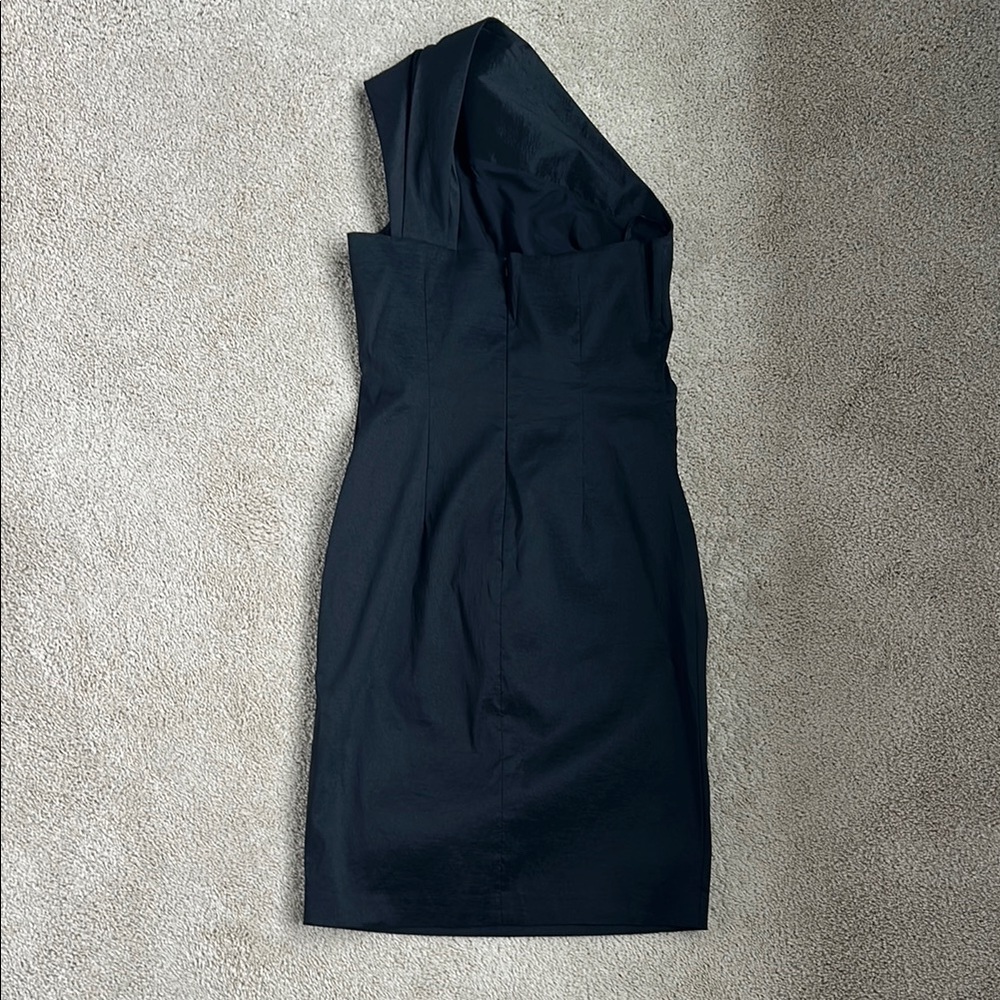 Eliza J Elegant Black One-Shoulder Dress, 10 - Picture 2 of 4